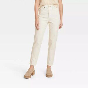 Universal Thread Women's High-Rise 90's Slim Straight Jeans White Size 14